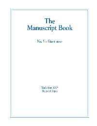 Manuscript Book 5, 10 Stave Giant (Recycled)